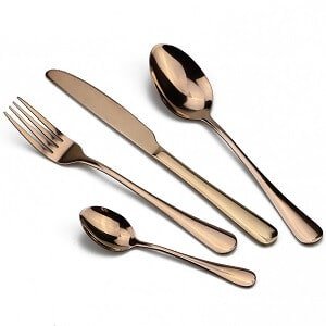 Rose Gold Stainless Steel Cutlery Sets Rose Gold Stainless Steel Cutlery Sets